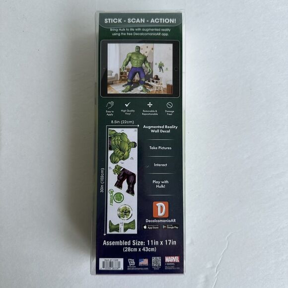 NEW Peel & Stick Marvel The Incredible Hulk Wall Decal 11 x 17” - Picture 4 of 4